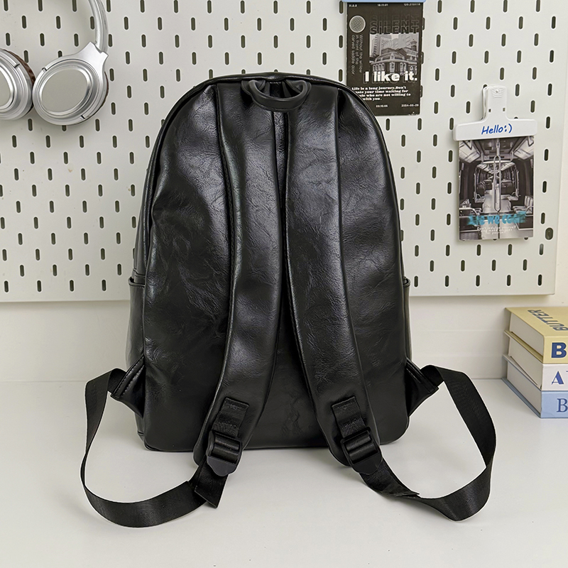 Leather Work Rucksack Mens - レディース・メンズ用PUレザー製バックパック。旅行、ハイキング、ビジネス、通学、教職など、様々な用途に。防水仕様。