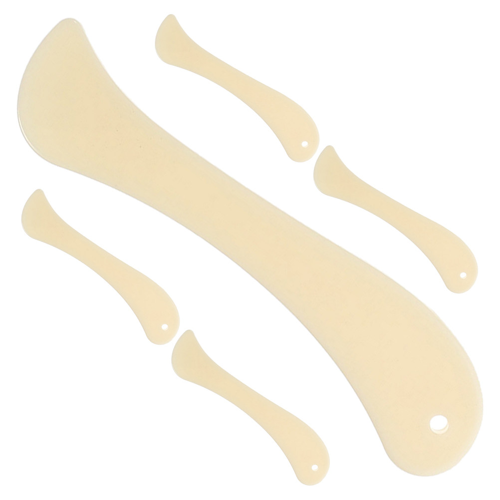 Bone Folder Tool - 5個入り プラスチック製骨型折り曲げツール、紙製品の折り曲げ、封筒の開封、手紙の開封、クラフト、製本、スクラップブッキング、カード作りに最適。