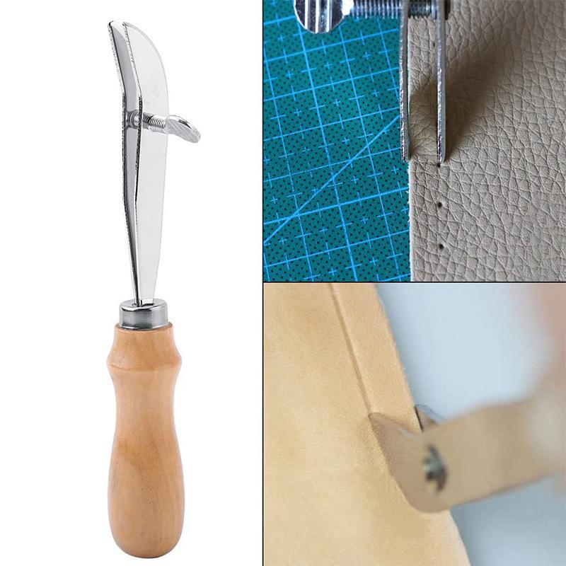 *調整可能な革縁溝切り器、革細工用溝切り工具、DIY革細工用 - Groover Stitching Tool のレビューと価格