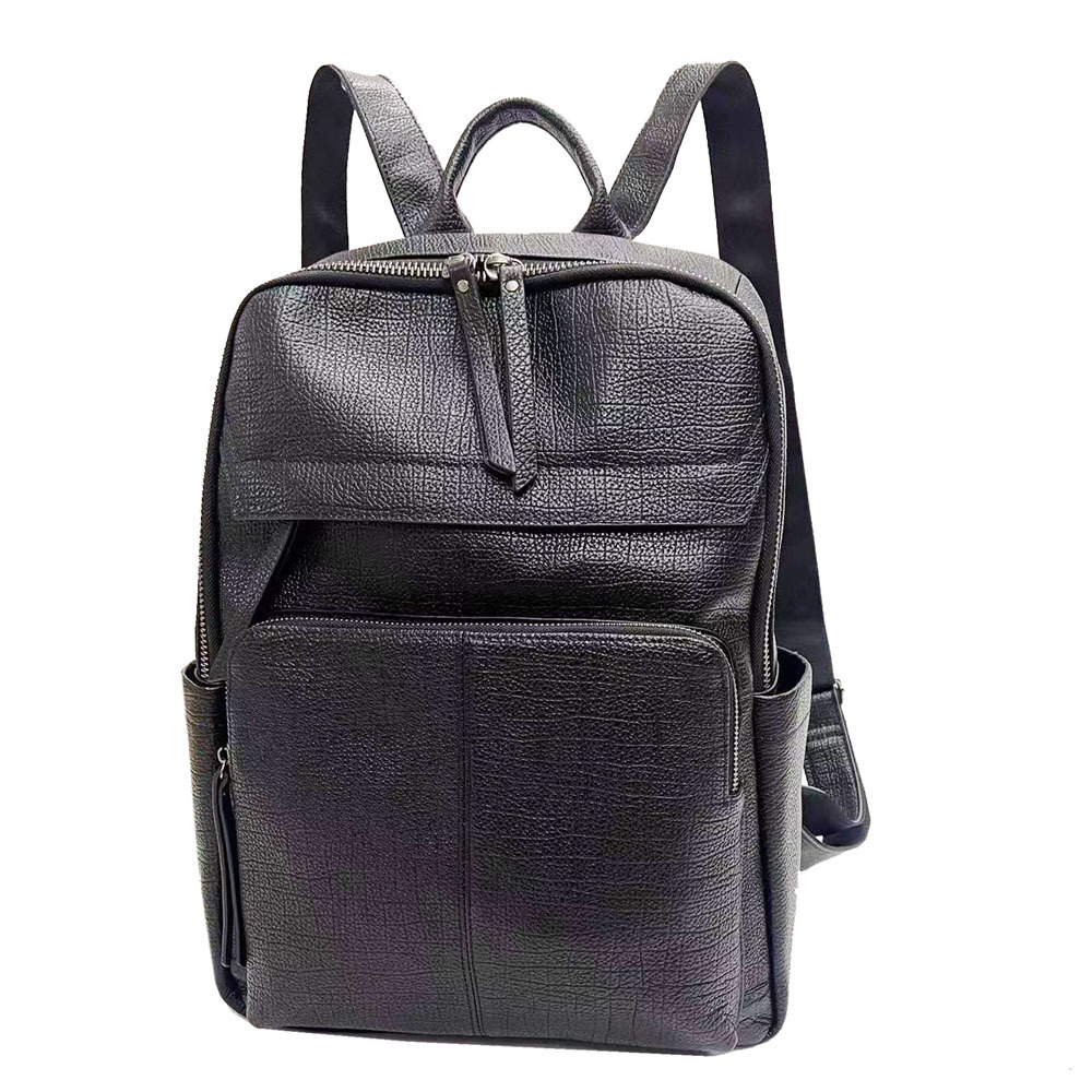大型男性用本革トラベルバックパック ブラック牛革製ノートパソ - Leather Work Rucksack Mens のレビューと価格