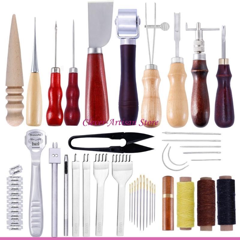 E06B レザークラフトハンドツールキット革ハンドステッチ縫 - Groover Stitching Tool のレビューと価格