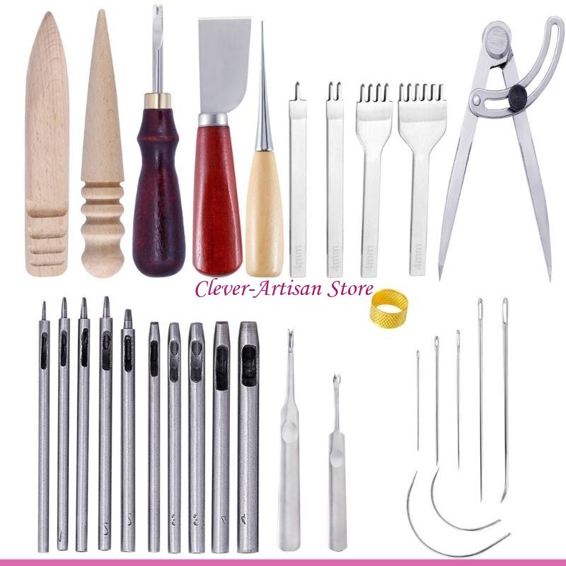 E06B レザークラフトハンドツールキット革ハンドステッチ縫 - Groover Stitching Tool のレビューと価格