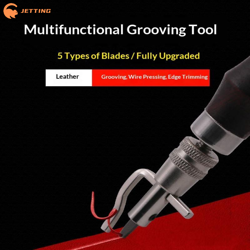 （新商品）7種類の機能が1つになった、調整可能な革縫い用溝切 - Groover Stitching Tool のレビューと価格