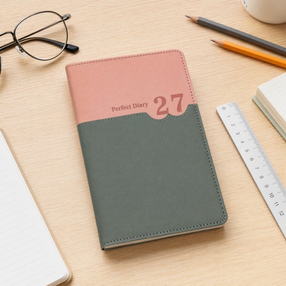 オフィス用スケジュールプランナー2027、320ページのノー - Leather Work Diary Covers のレビューと価格