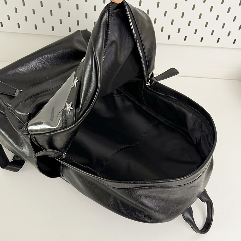 レディース・メンズ用PUレザー製バックパック。旅行、ハイキン - Leather Work Rucksack Mens のレビューと価格