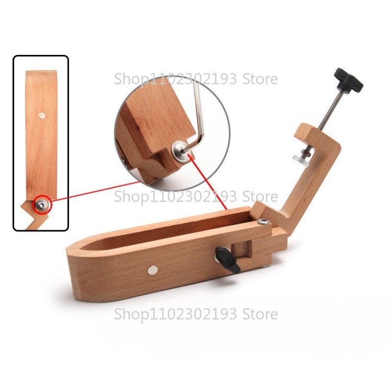 折りたたみ木製クランプ調整可能な木材レザークラフトハンドステ - Bone Folder Tool のレビューと価格