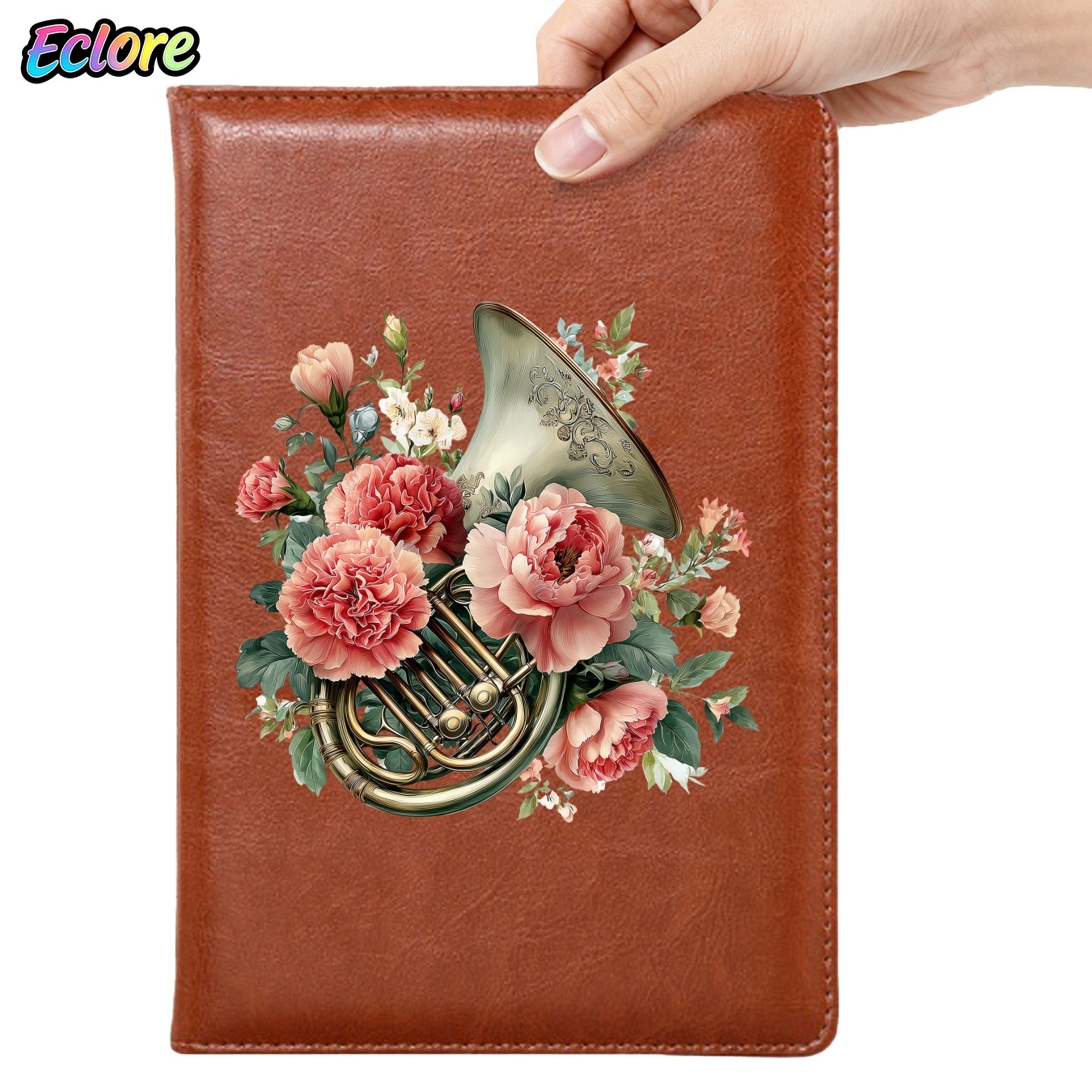 花柄PUレザー日記帳、ブックマーク付き、パーソナライズされた - Leather Work Diary Covers のレビューと価格