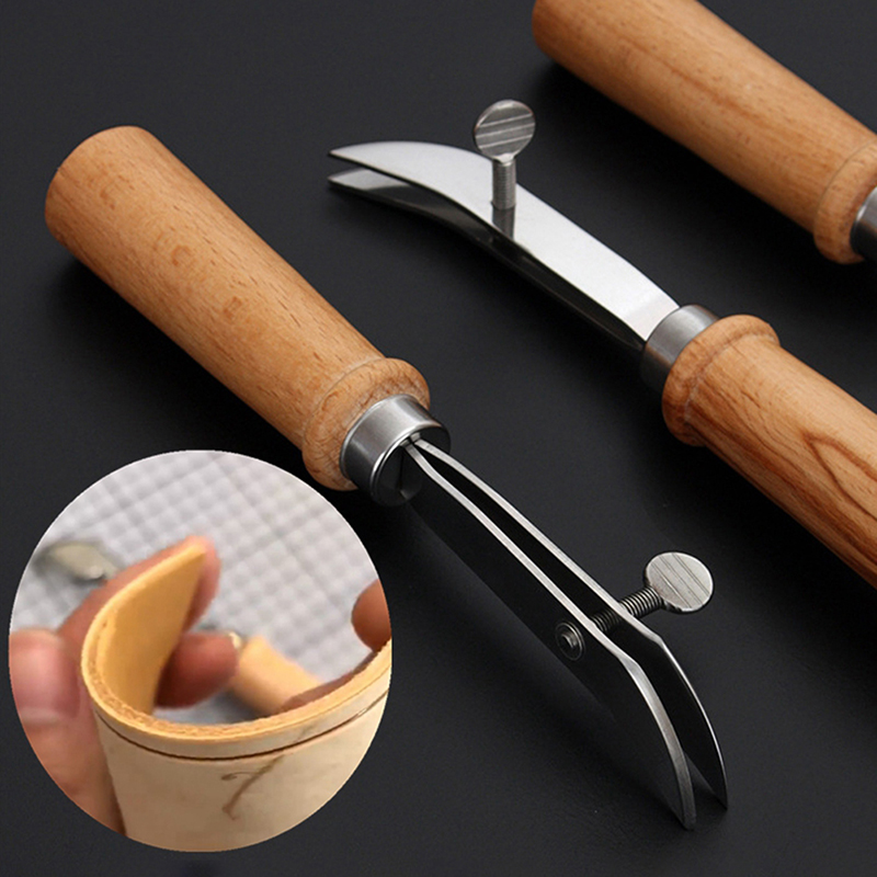 新しい調整可能な革縫い目加工用グローバー、革工芸用溝切り工具 - Groover Stitching Tool のレビューと価格