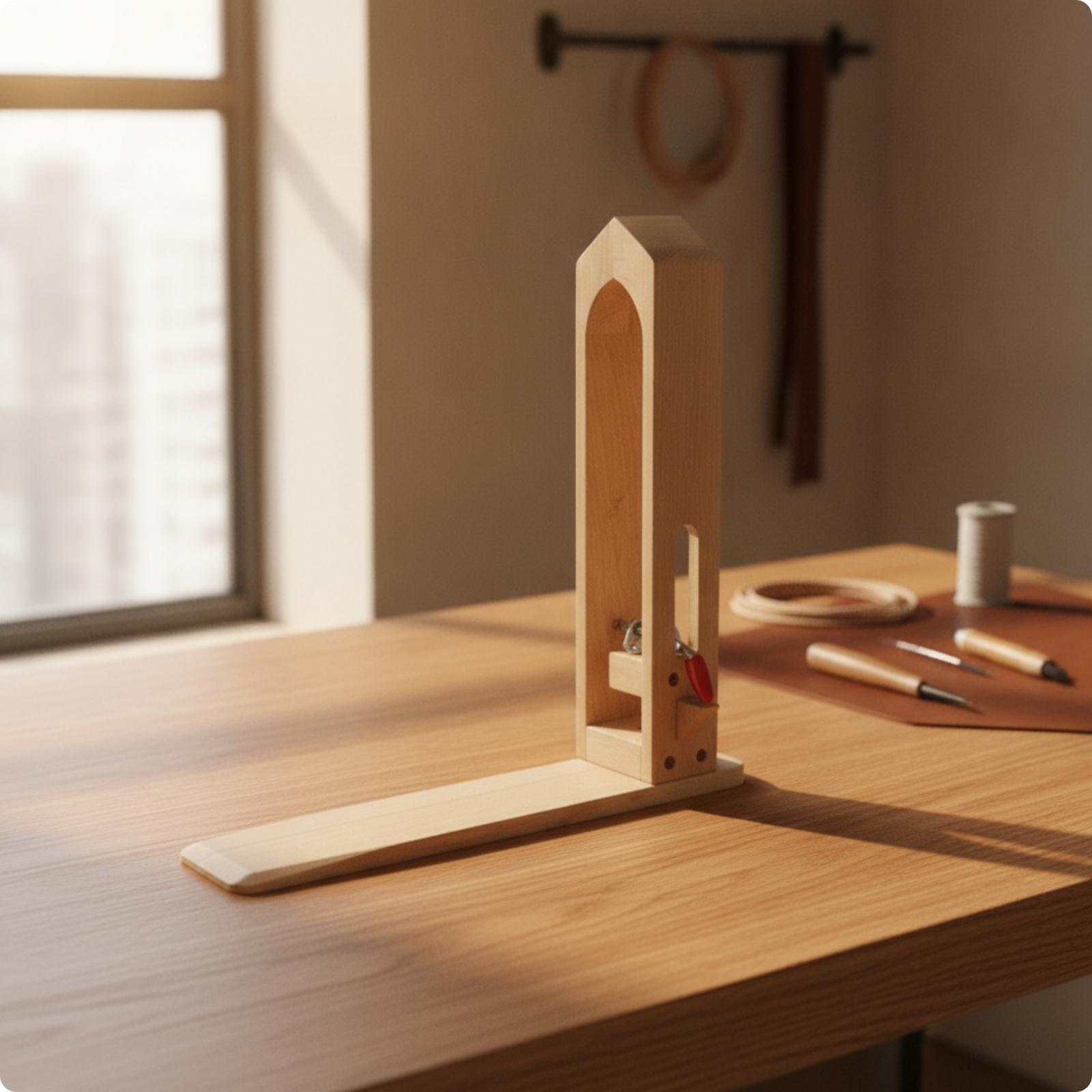 ブナ材製の革縫い用クランプ、ステッチ固定具、手作業による革細 - Leatherwork Hand Press のレビューと価格