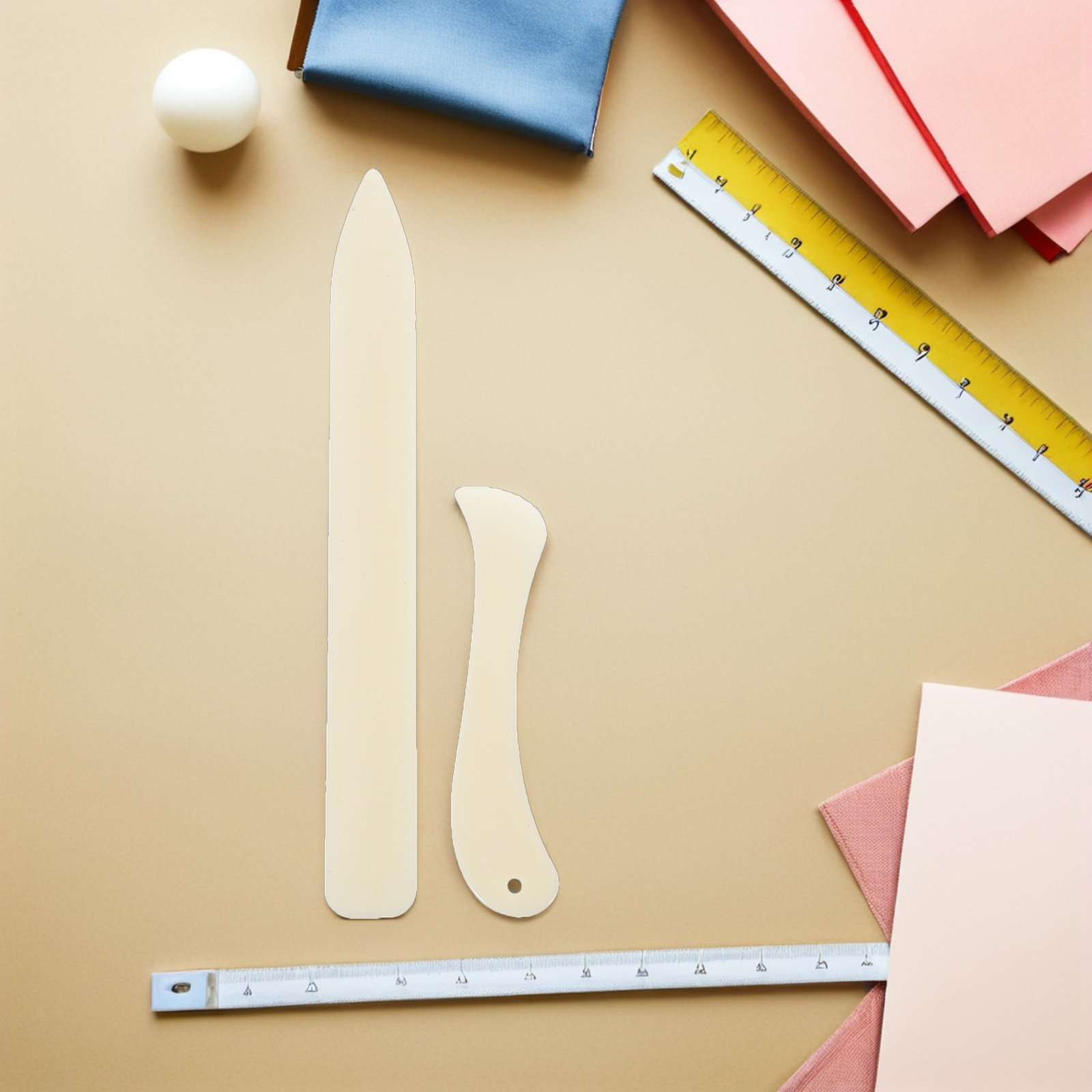 1セットの骨型折り曲げ器、模造骨型、紙折り、罫線入れ、クラフ - Bone Folder Tool のレビューと価格