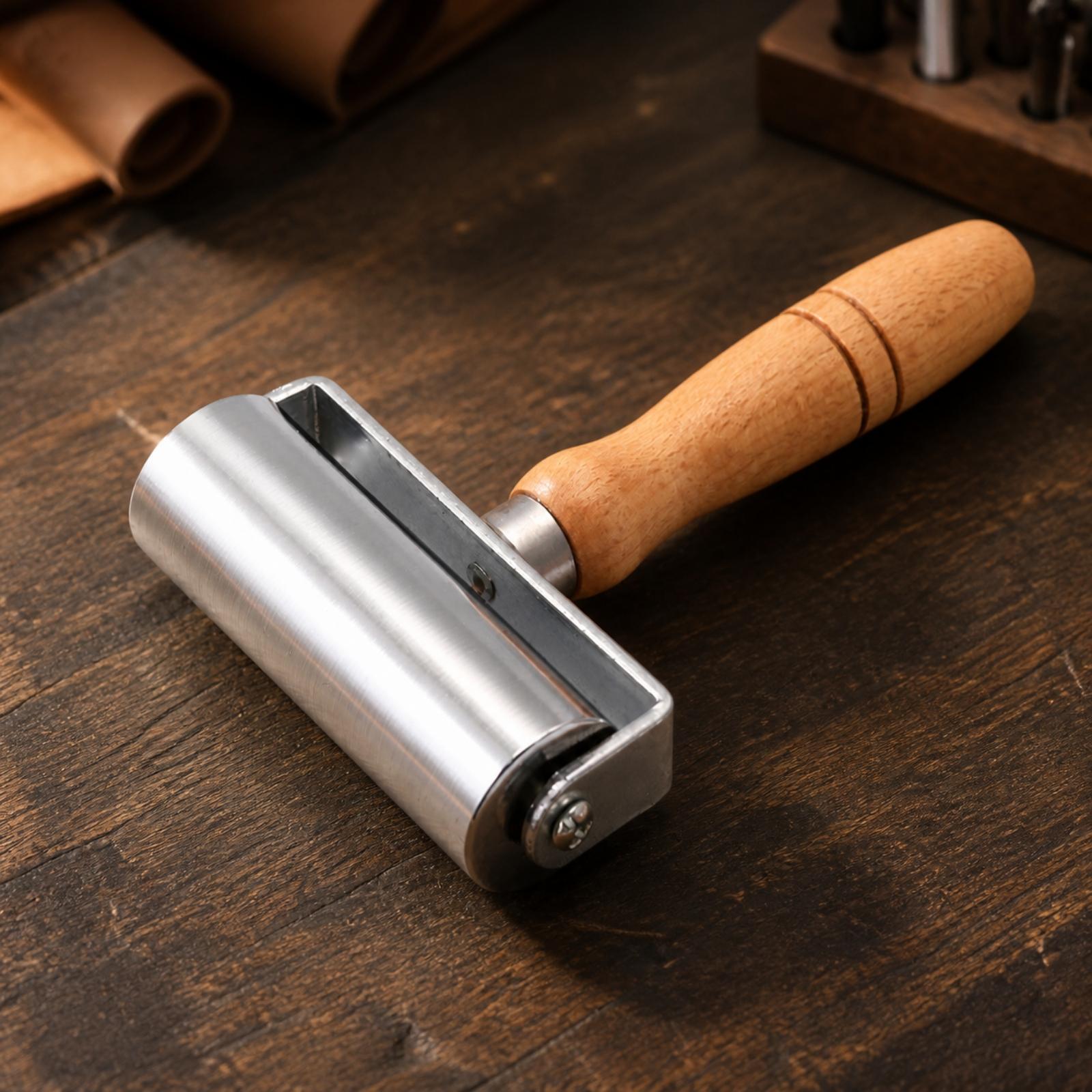 革細工用ローラープレス、木製、手動工具、エッジ加工用、DIY - Leatherwork Hand Press のレビューと価格