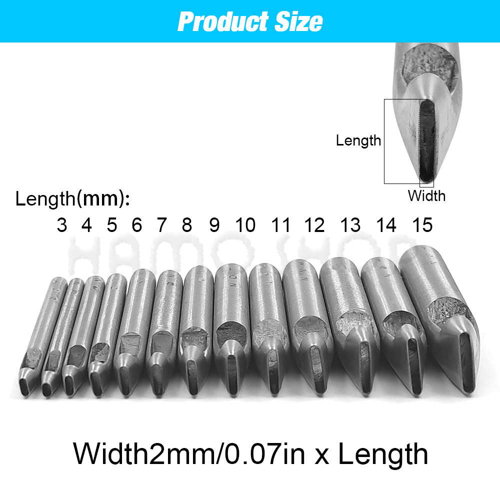 2mm/3mm幅の革用オーバル型穴あけパンチ、革工具、スチー - Rivet Setter Tool のレビューと価格